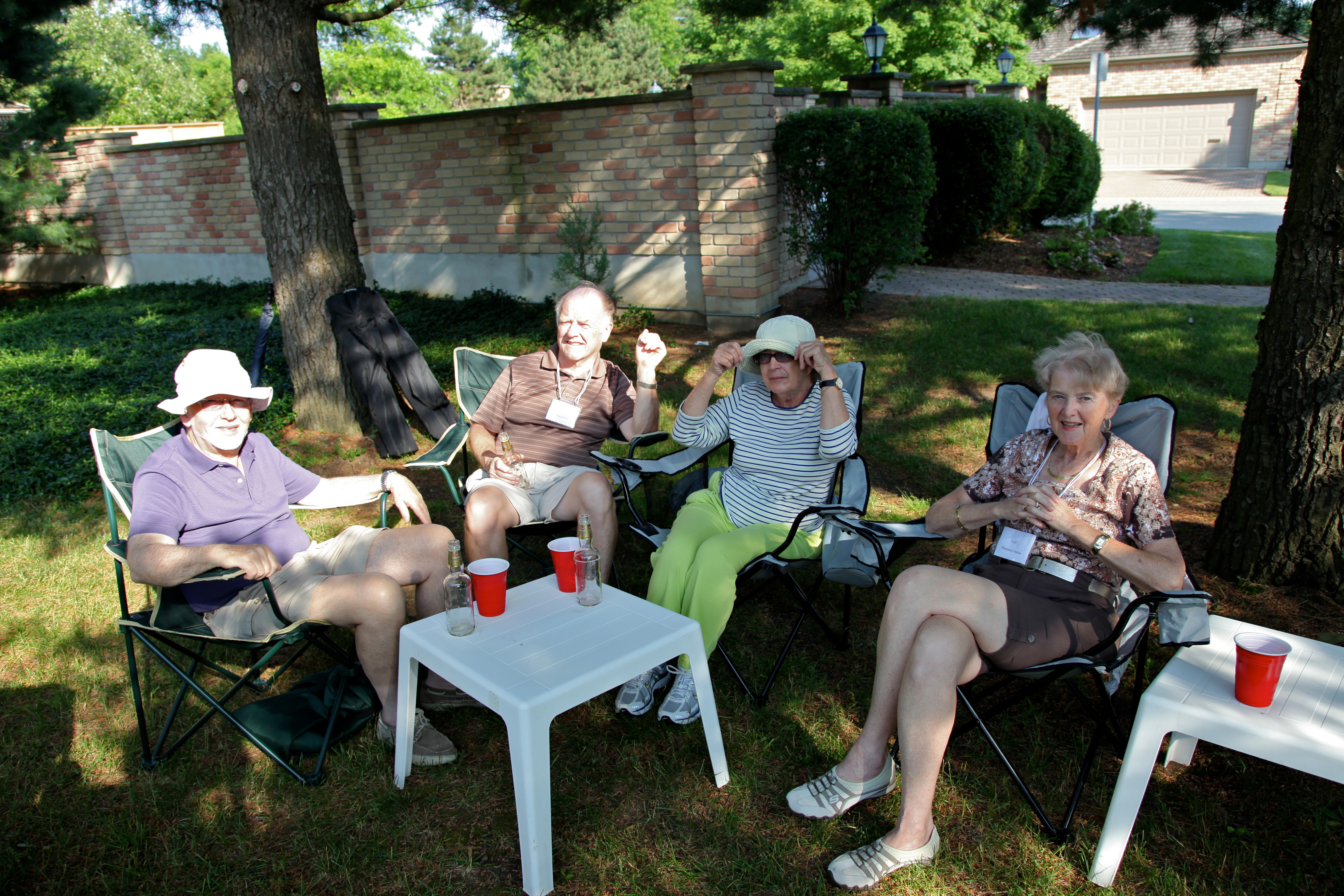 George Goodlet Jack Fenlon Margaret Goodlet and Margaret Fenlon